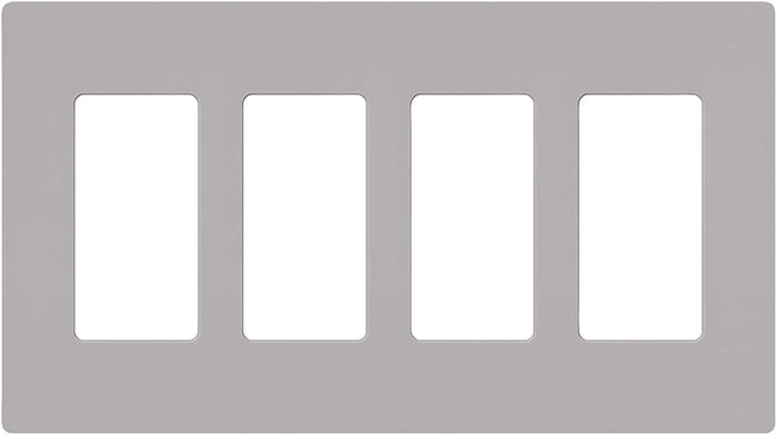 Lutron CW-4 Claro Designer Gloss 4-Gang Wall Plate - Ready Wholesale Electric Supply and Lighting