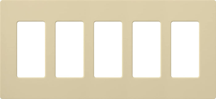 Lutron CW-5 Claro Designer Gloss 5-Gang Wall Plate - Ready Wholesale Electric Supply and Lighting