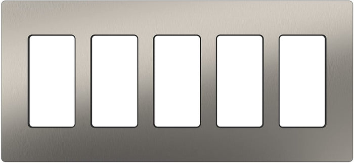 Lutron CW-5 Claro Designer Gloss 5-Gang Wall Plate - Ready Wholesale Electric Supply and Lighting