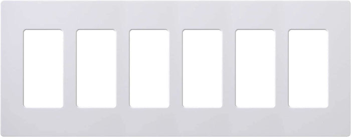 Lutron CW-6 Claro Designer Gloss 6-Gang Wall Plate - Ready Wholesale Electric Supply and Lighting