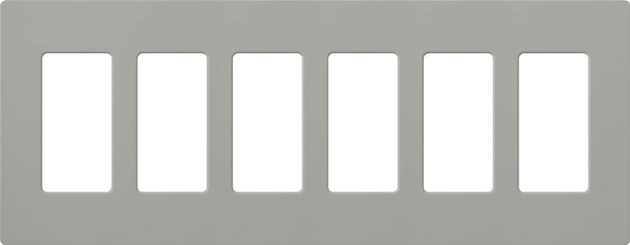 Lutron CW-6 Claro Designer Gloss 6-Gang Wall Plate - Ready Wholesale Electric Supply and Lighting