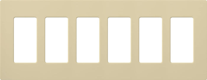 Lutron CW-6 Claro Designer Gloss 6-Gang Wall Plate - Ready Wholesale Electric Supply and Lighting