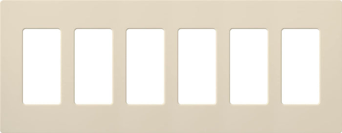 Lutron CW-6 Claro Designer Gloss 6-Gang Wall Plate - Ready Wholesale Electric Supply and Lighting