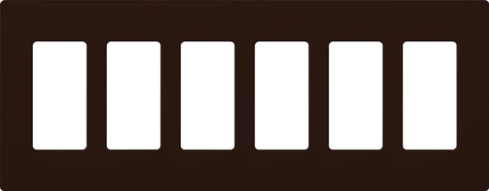 Lutron CW-6 Claro Designer Gloss 6-Gang Wall Plate - Ready Wholesale Electric Supply and Lighting