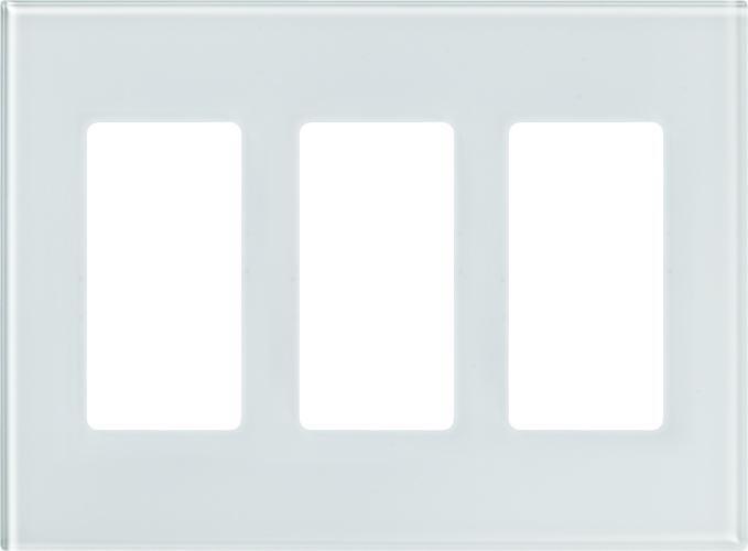 Lutron LFGR-3 Designer Glass Faceplate, Architectural Style (3-Gang) - Ready Wholesale Electric Supply and Lighting