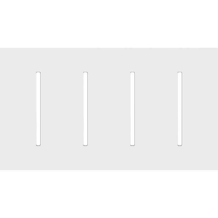 Lutron LWT-GGGG New Architectural / Grafik T Wallplate (4 Gang) - Ready Wholesale Electric Supply and Lighting