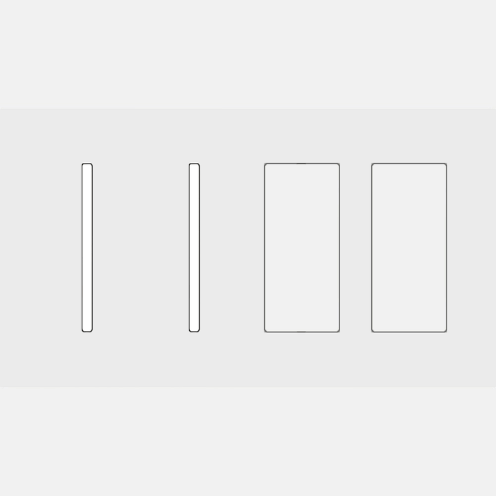 Lutron LWT-GGTT New Architectural / Grafik T Wallplate (4 Gang) - Ready Wholesale Electric Supply and Lighting