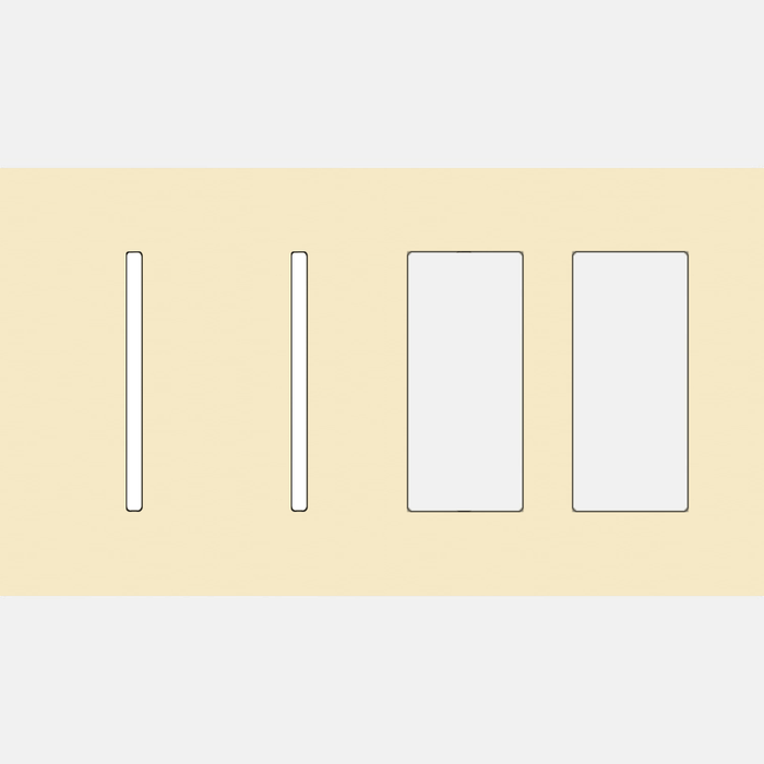 Lutron LWT-GGTT New Architectural / Grafik T Wallplate (4 Gang) - Ready Wholesale Electric Supply and Lighting
