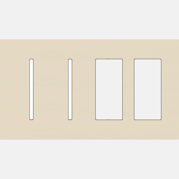 Lutron LWT-GGTT New Architectural / Grafik T Wallplate (4 Gang) - Ready Wholesale Electric Supply and Lighting