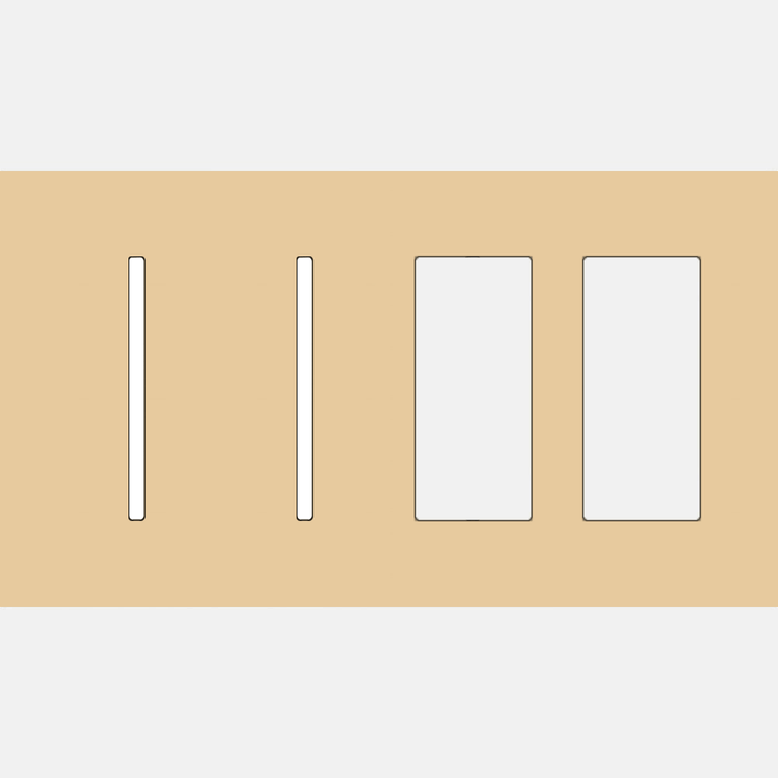 Lutron LWT-GGTT New Architectural / Grafik T Wallplate (4 Gang) - Ready Wholesale Electric Supply and Lighting