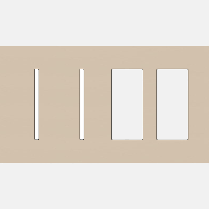 Lutron LWT-GGTT New Architectural / Grafik T Wallplate (4 Gang) - Ready Wholesale Electric Supply and Lighting