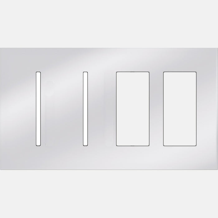 Lutron LWT-GGTT New Architectural / Grafik T Wallplate (4 Gang) - Ready Wholesale Electric Supply and Lighting