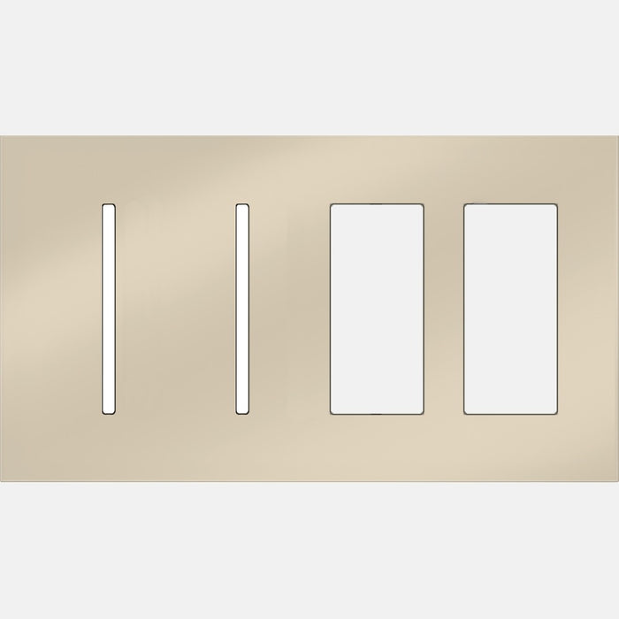 Lutron LWT-GGTT New Architectural / Grafik T Wallplate (4 Gang) - Ready Wholesale Electric Supply and Lighting