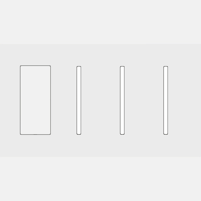 Lutron LWT-TGGG New Architectural / Grafik T Wallplate (4 Gang) - Ready Wholesale Electric Supply and Lighting