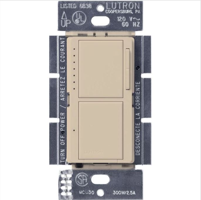 Lutron MACL-L3S25 Maestro Dual LED+ Digital Fade Dimmer/Digital Switch - Ready Wholesale Electric Supply and Lighting