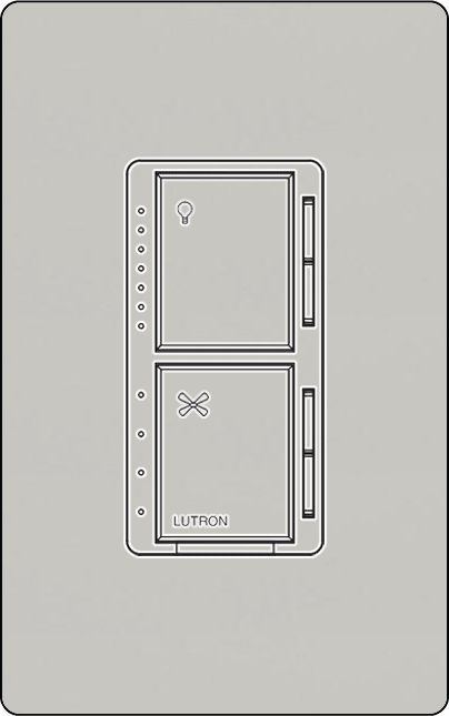 Lutron MACL-LFQ Maestro Single Pole, Dual Dimmer and 4-Speed Fan Controller - Ready Wholesale Electric Supply and Lighting