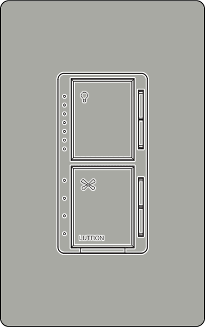 Lutron MACL-LFQ Maestro Single Pole, Dual Dimmer and 4-Speed Fan Controller - Ready Wholesale Electric Supply and Lighting