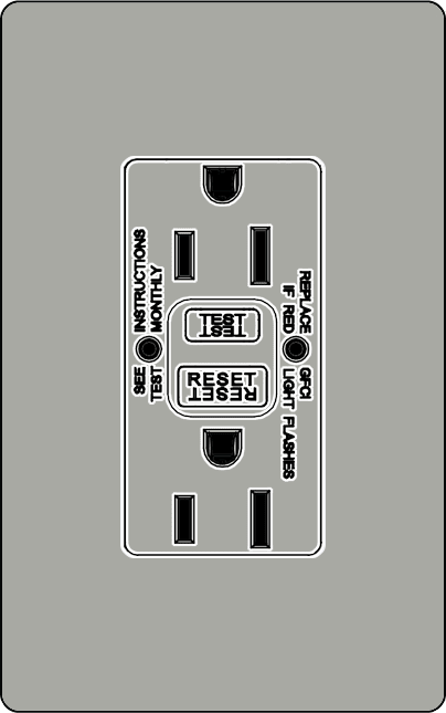 Lutron NTR-15-GFST Architectural Style 15A Self-Testing, GFCI, Tamper Resistant Receptacle - Ready Wholesale Electric Supply and Lighting