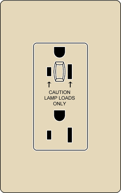 Lutron NTR-15-HDTR Architectural Style 15A Half-Dimming Tamper Resistant Receptacle - Ready Wholesale Electric Supply and Lighting