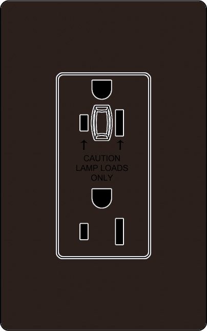 Lutron NTR-15-HDTR Architectural Style 15A Half-Dimming Tamper Resistant Receptacle - Ready Wholesale Electric Supply and Lighting