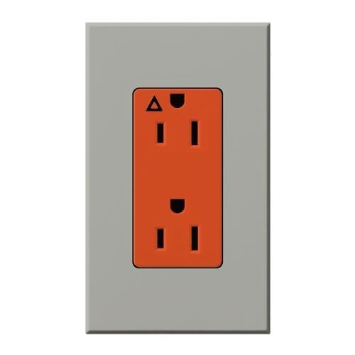 Lutron NTR-15-IG-OR Architectural Style 15A Isolated Ground Receptacle - Ready Wholesale Electric Supply and Lighting