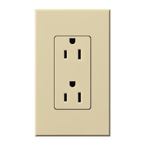 Lutron NTR-15-TR Architectural Style 15A Tamper Resistant Receptacle - Ready Wholesale Electric Supply and Lighting
