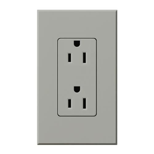 Lutron NTR-15-TR Architectural Style 15A Tamper Resistant Receptacle - Ready Wholesale Electric Supply and Lighting