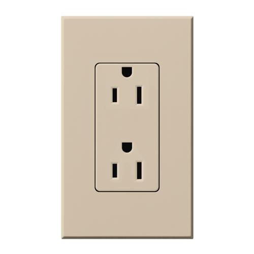 Lutron NTR-15-TR Architectural Style 15A Tamper Resistant Receptacle - Ready Wholesale Electric Supply and Lighting