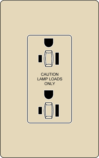 Lutron NTR-20-DDTR Architectural Style 20A Dual-Dimming Tamper Resistant Receptacle - Ready Wholesale Electric Supply and Lighting