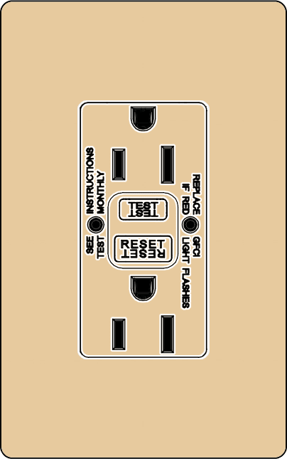 Lutron NTR-20-GFST Architectural Style 20A Self-Testing, GFCI, Tamper Resistant Receptacle - Ready Wholesale Electric Supply and Lighting