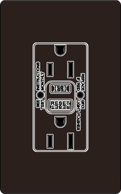 Lutron NTR-20-GFST Architectural Style 20A Self-Testing, GFCI, Tamper Resistant Receptacle - Ready Wholesale Electric Supply and Lighting