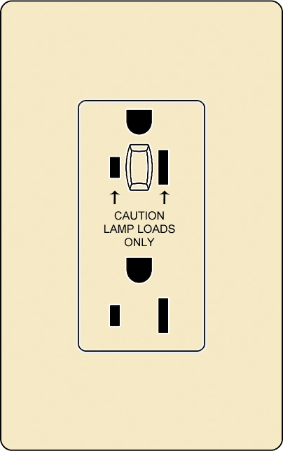 Lutron NTR-20-HDTR Architectural Style 20A Half-Dimming Tamper Resistant Receptacle - Ready Wholesale Electric Supply and Lighting