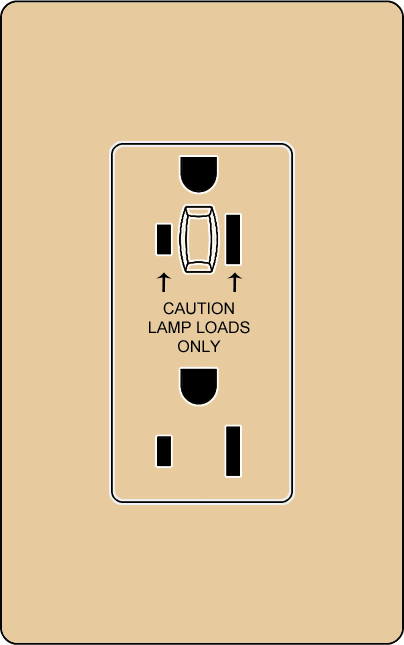 Lutron NTR-20-HDTR Architectural Style 20A Half-Dimming Tamper Resistant Receptacle - Ready Wholesale Electric Supply and Lighting