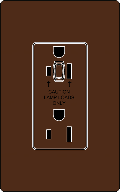 Lutron NTR-20-HDTR Architectural Style 20A Half-Dimming Tamper Resistant Receptacle - Ready Wholesale Electric Supply and Lighting