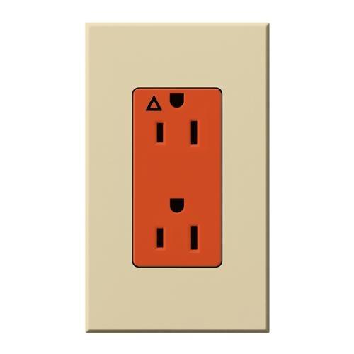 Lutron NTR-20-IG-OR Architectural Style 20A Isolated Ground Receptacle - Ready Wholesale Electric Supply and Lighting