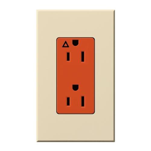 Lutron NTR-20-IG-OR Architectural Style 20A Isolated Ground Receptacle - Ready Wholesale Electric Supply and Lighting