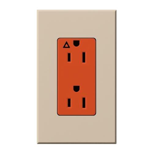 Lutron NTR-20-IG-OR Architectural Style 20A Isolated Ground Receptacle - Ready Wholesale Electric Supply and Lighting