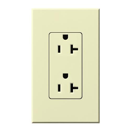 Lutron NTR-20-TR Architectural Style 20A Receptacle - Ready Wholesale Electric Supply and Lighting