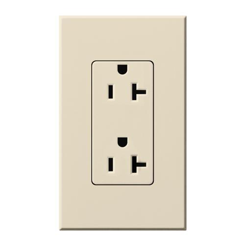 Lutron NTR-20-TR Architectural Style 20A Receptacle - Ready Wholesale Electric Supply and Lighting