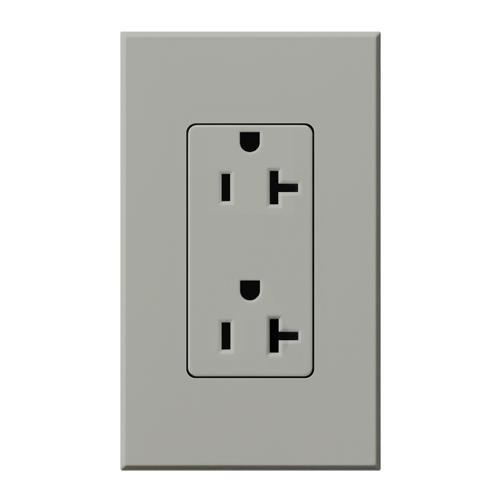 Lutron NTR-20-TR Architectural Style 20A Receptacle - Ready Wholesale Electric Supply and Lighting