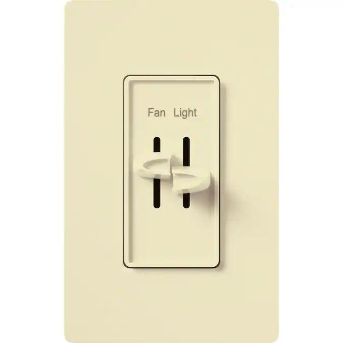 Lutron S2-LFSQ Skylark Single Pole, 3-Speed Fan / Light Dual Control - Ready Wholesale Electric Supply and Lighting