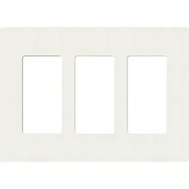Lutron SC-3 Claro Accessories Satin, 3-Gang Wall Plate - Ready Wholesale Electric Supply and Lighting