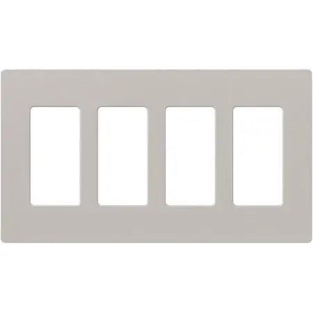 Lutron SC-4 Claro Accessories Satin, 4-Gang Wall Plate - Ready Wholesale Electric Supply and Lighting