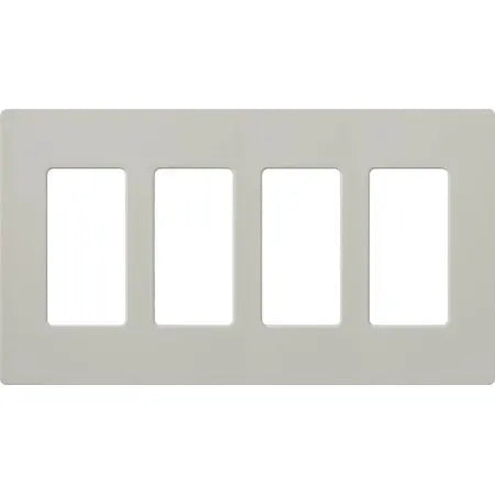 Lutron SC-4 Claro Accessories Satin, 4-Gang Wall Plate - Ready Wholesale Electric Supply and Lighting