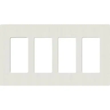 Lutron SC-4 Claro Accessories Satin, 4-Gang Wall Plate - Ready Wholesale Electric Supply and Lighting