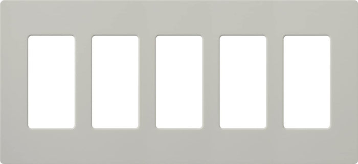 Lutron SC-5 Claro Accessories Satin, 5-Gang Wall Plate - Ready Wholesale Electric Supply and Lighting