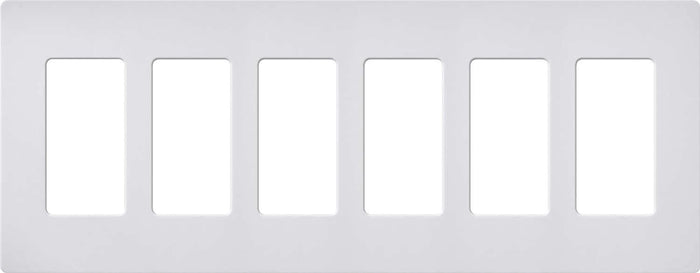 Lutron SC-6 Claro Accessories Satin, 6-Gang Wall Plate - Ready Wholesale Electric Supply and Lighting