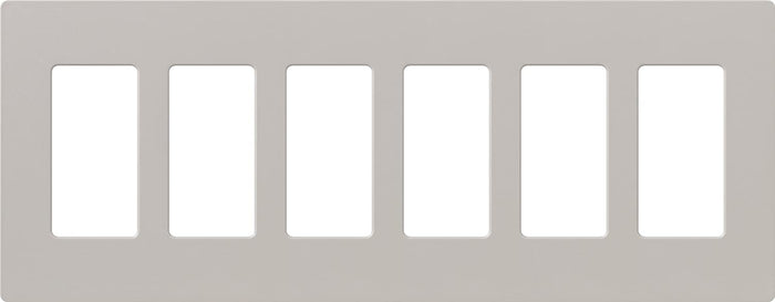 Lutron SC-6 Claro Accessories Satin, 6-Gang Wall Plate - Ready Wholesale Electric Supply and Lighting