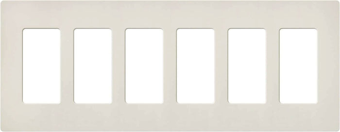 Lutron SC-6 Claro Accessories Satin, 6-Gang Wall Plate - Ready Wholesale Electric Supply and Lighting