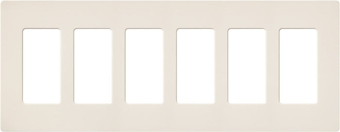 Lutron SC-6 Claro Accessories Satin, 6-Gang Wall Plate - Ready Wholesale Electric Supply and Lighting